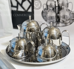 Set À Thé Korkmaz 9 Pièces Inox 18/10
