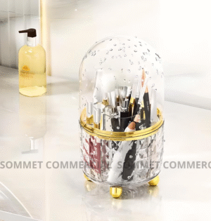 Porte-pinceaux de maquillage rotatif à 360°